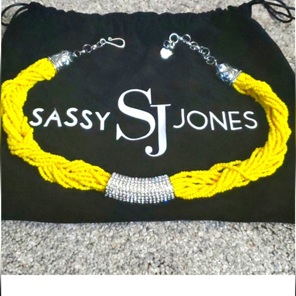 New Sassy Jones Misty Luxe beaded Necklace